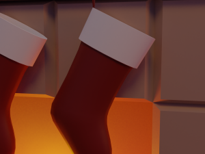 Christmas Living-room 3D-Modell