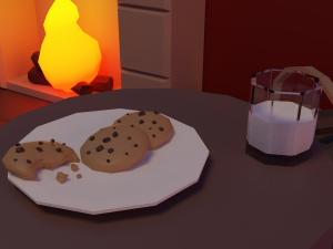 Christmas Living-room 3D-Modell
