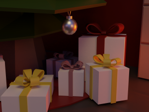 Christmas Living-room 3D-Modell