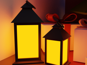 Christmas Living-room 3D-Modell