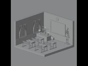 Classroom 3D Model