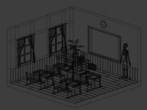 Classroom 3D Model