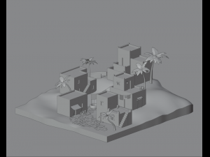 Desert village Modelo 3D
