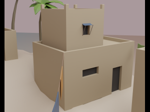 Desert village Modelo 3D