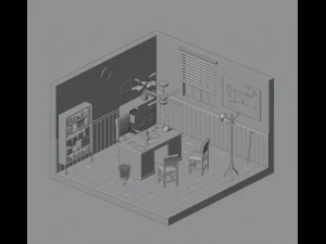 Detective office 3D Model