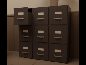 Detective office Modello 3D