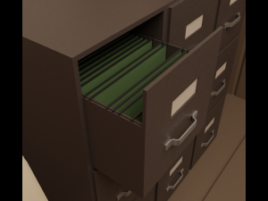 Detective office Modello 3D