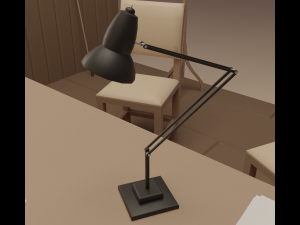 Detective office Modello 3D
