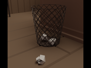 Detective office Modello 3D