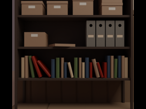 Detective office Modello 3D