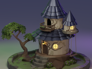 Fairy town 3D Модель