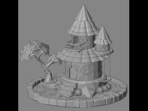 Fairy town 3D Model
