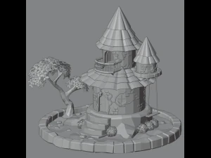 Fairy town 3D Model