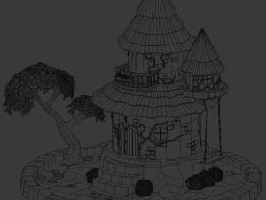 Fairy town 3D Model
