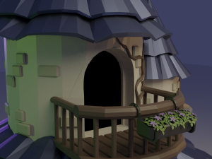 Fairy town 3D Model