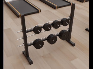 Fitness club Model 3D
