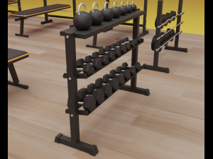 Fitness club Model 3D