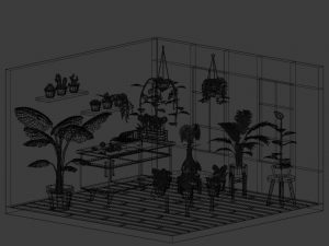Flower shop Model 3D