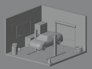 Garagem Modelo 3D