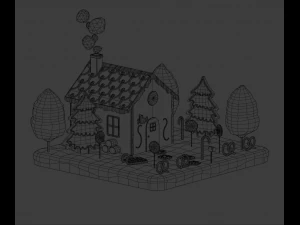 Gingerbread house 3D Model