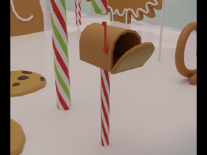 Gingerbread house 3D-Modell