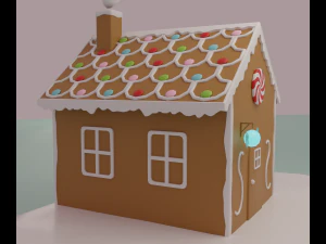 Gingerbread house 3D Model