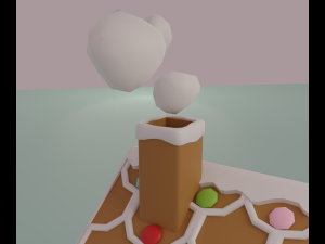 Gingerbread house 3D-Modell