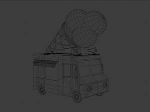 Ice cream truck Model 3D