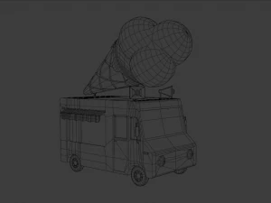 Ice cream truck 3D Model