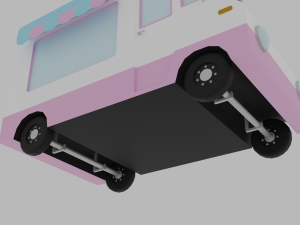 Ice cream truck Model 3D