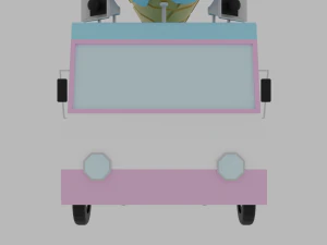 Ice cream truck 3D Model