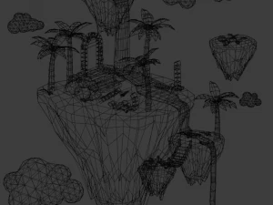 Floating island 3D Model