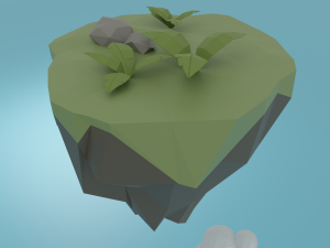 Floating island Modelo 3D
