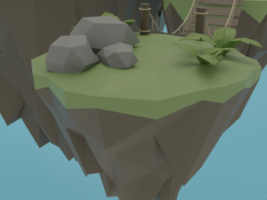Floating island Modelo 3D