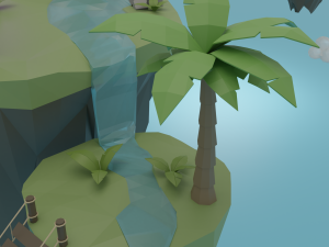 Floating island Modelo 3D