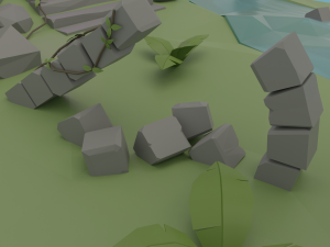 Floating island Modelo 3D