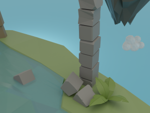 Floating island Modelo 3D