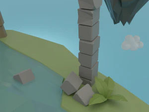 Floating island 3D Model