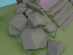 Floating island 3D Model
