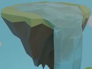 Floating island Modelo 3D