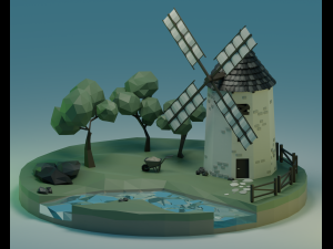 Windmill 3D Модель