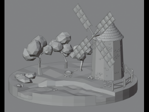 Windmill 3D Model