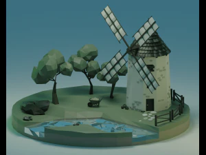 Molino Modelo 3D