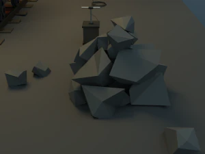 Estrazione mineraria Modello 3D