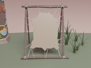 Native American village 3D Model