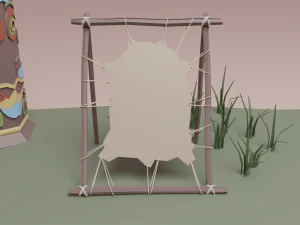 Native American village 3D Model