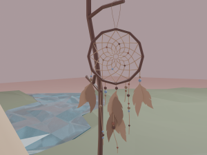 Native American village 3D Model