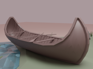 Native American village 3D Model