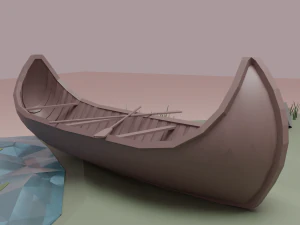 Native American village 3D Model
