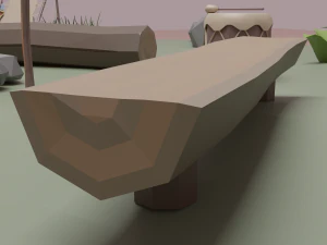 Native American village 3D Model